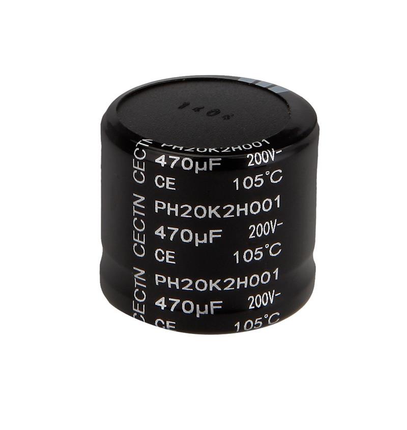 200V 470μF snap-in capacitor